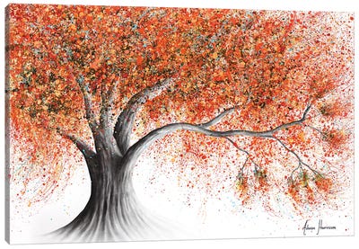 Rusty Sunshine Tree Canvas Art Print - Willow Tree Art