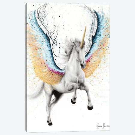Whimsical Unicorn Canvas Print #VIN735} by Ashvin Harrison Canvas Wall Art