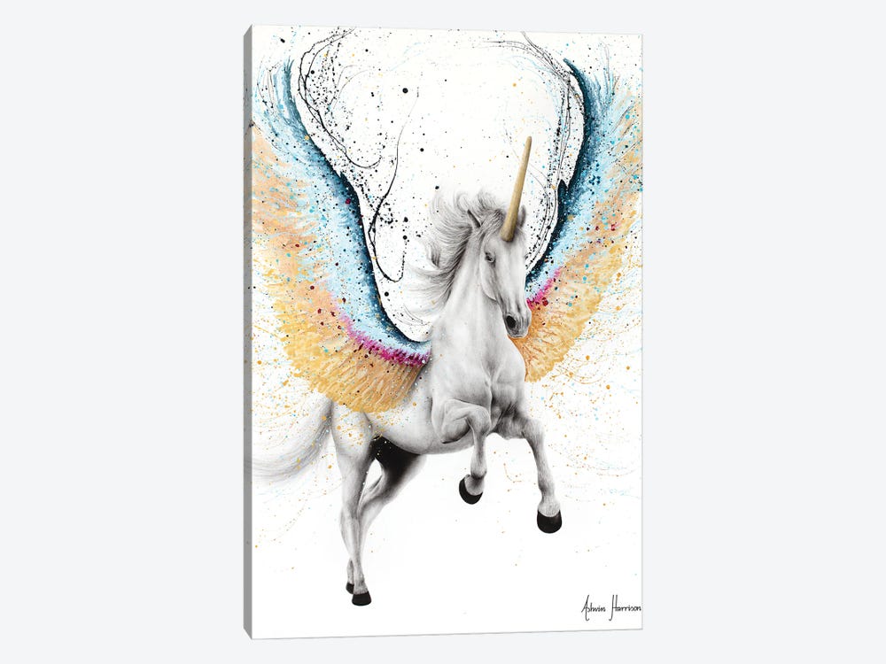 Whimsical Unicorn by Ashvin Harrison 1-piece Canvas Print