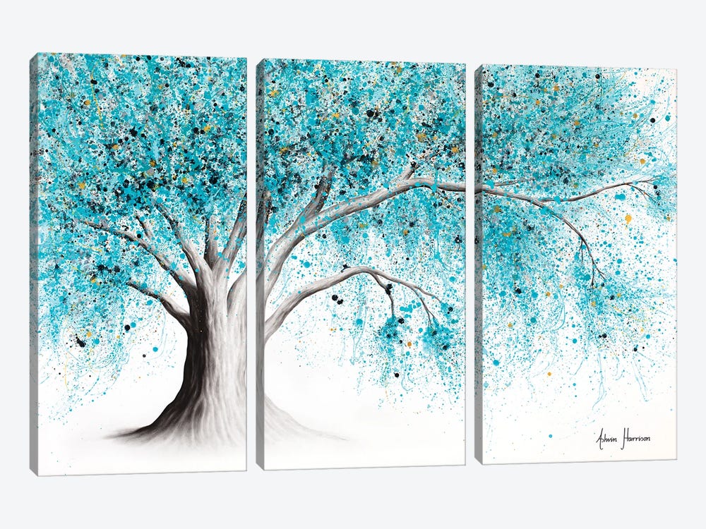 Winter Gemstone Tree by Ashvin Harrison 3-piece Canvas Artwork