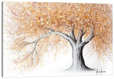 Deep Earth Tree Canvas Art Print - Hyper-Realistic & Detailed Drawings