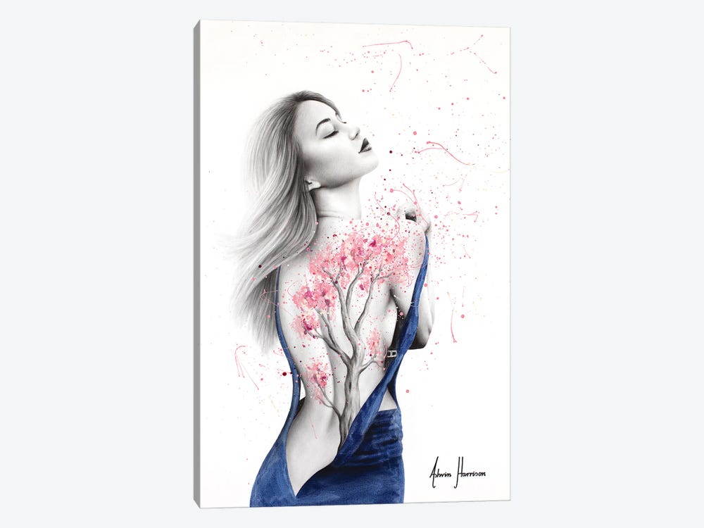 Her Cherry Blossom by Ashvin Harrison 1-piece Canvas Artwork
