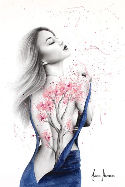 Hyper-Realistic & Detailed Drawings: Her Cherry Blossom by Ashvin Harrison