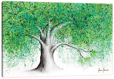 Soft Hope Tree Canvas Art Print - Hyper-Realistic & Detailed Drawings