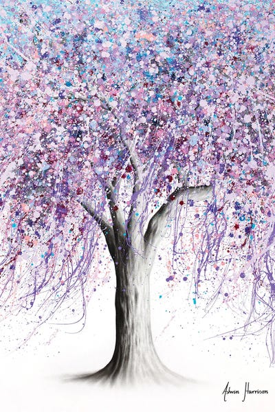 Contemporary Fine Art: Wisteria Wisdom Tree by Ashvin Harrison
