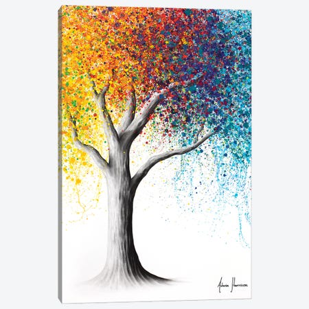 Rainbow Rollicking Tree Canvas Print #VIN755} by Ashvin Harrison Canvas Artwork