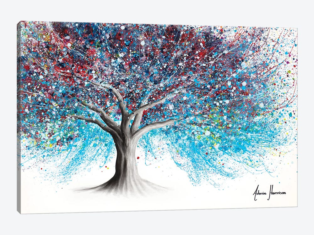 Night Lights Tree by Ashvin Harrison 1-piece Canvas Artwork
