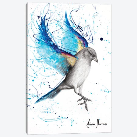 Sparkling Blue Bird Canvas Print #VIN766} by Ashvin Harrison Canvas Art Print
