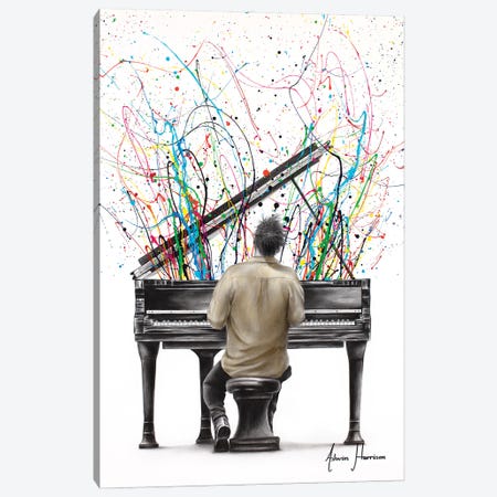 The Piano Solo Canvas Print #VIN767} by Ashvin Harrison Canvas Art Print