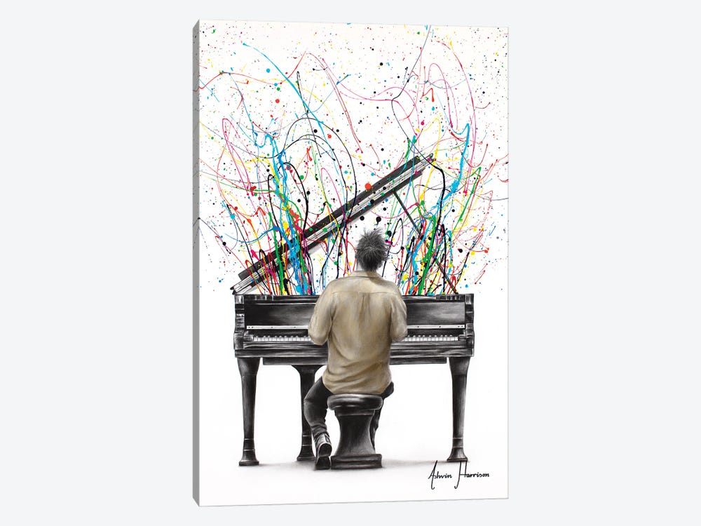 The Piano Solo by Ashvin Harrison 1-piece Canvas Wall Art