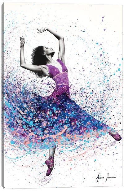 Powerful Passion Dance Canvas Art Print - Hyper-Realistic & Detailed Drawings