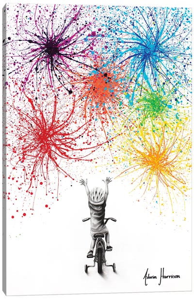 Playful Celebration Canvas Art Print - Art Gifts for Kids & Teens