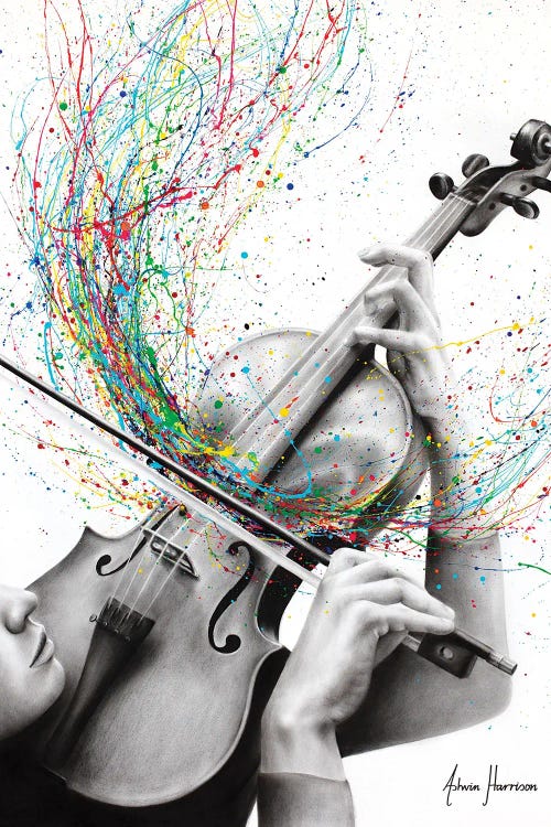 The Violin Solo by Ashvin Harrison wall art