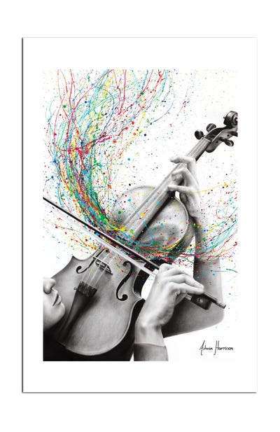 The Violin Solo Canvas Wall Art by Ashvin Harrison | iCanvas The Violin Solo Canvas Wall Art by Ashvin Harrison | iCanvas