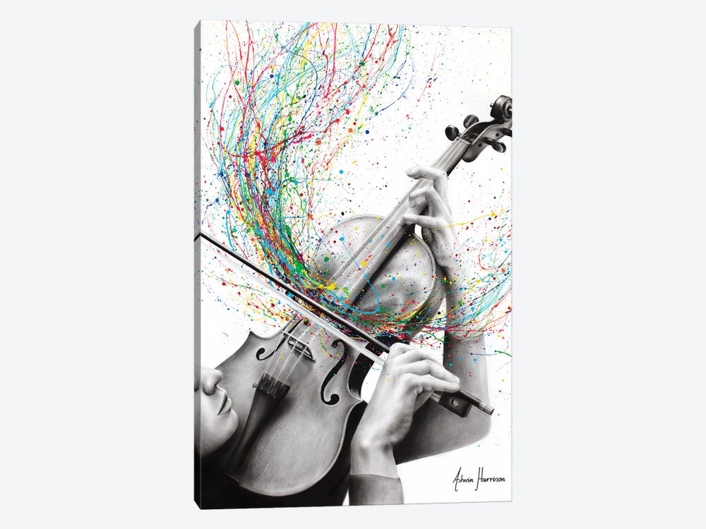 The Violin Solo by Ashvin Harrison 1-piece Canvas Artwork