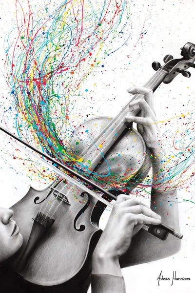 Hyper-Realistic & Detailed Drawings: The Violin Solo by Ashvin Harrison