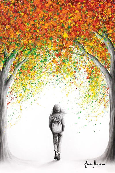 Hyper-Realistic & Detailed Drawings: Beneath The Autumn Trees by Ashvin Harrison