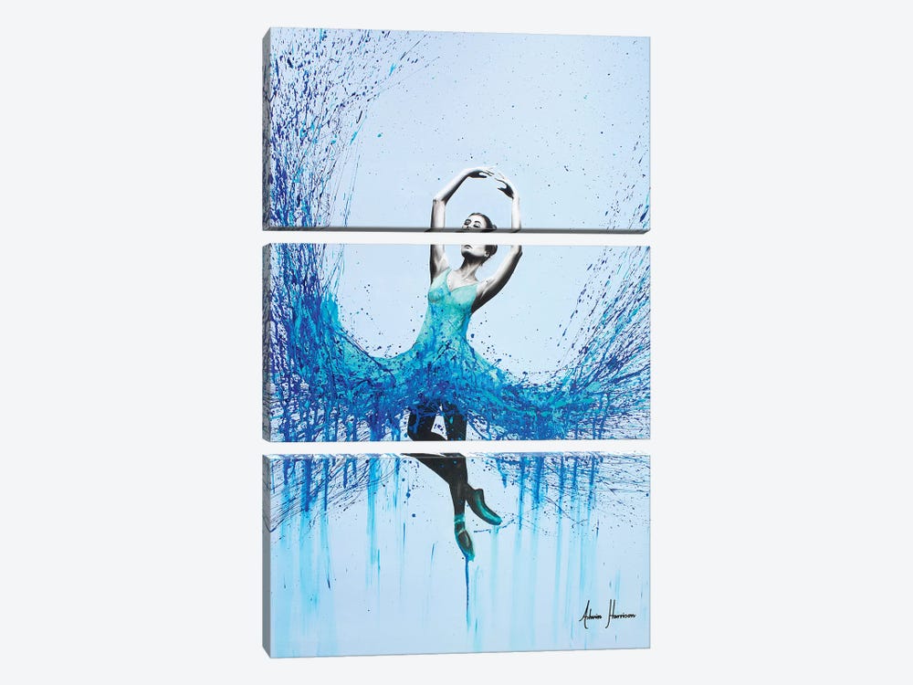 Ocean Dance by Ashvin Harrison 3-piece Canvas Print