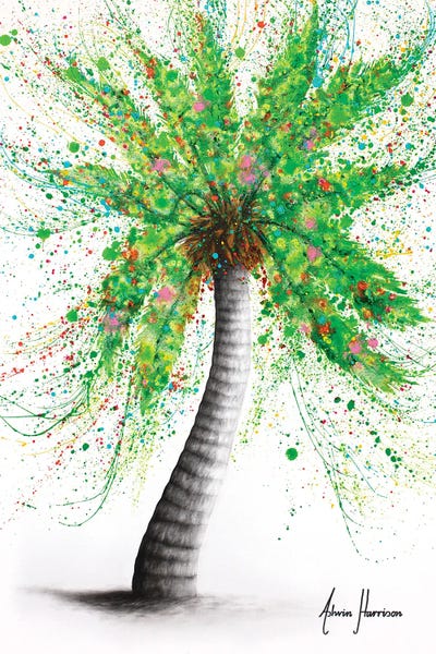 Hyper-Realistic & Detailed Drawings: Party Palm Tree by Ashvin Harrison