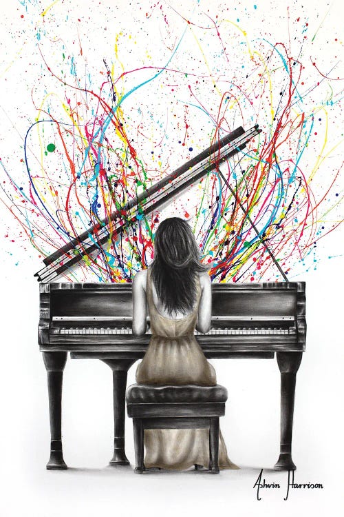 Grand Piano Solo by Ashvin Harrison wall art