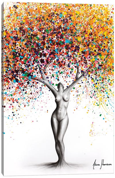 One Of Nature Canvas Art Print - Nude Art