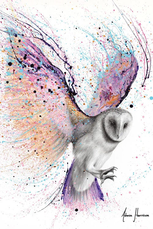 Luminous Luna Owl by Ashvin Harrison wall art