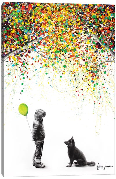 The Colors Of Gray Canvas Art Print - Balloons