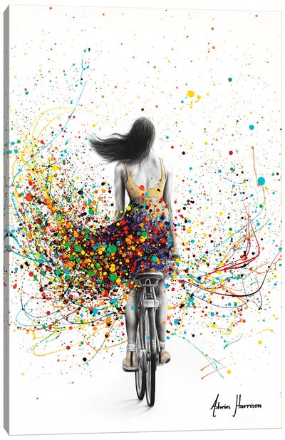 City Cycle Canvas Art Print - Bicycle Art