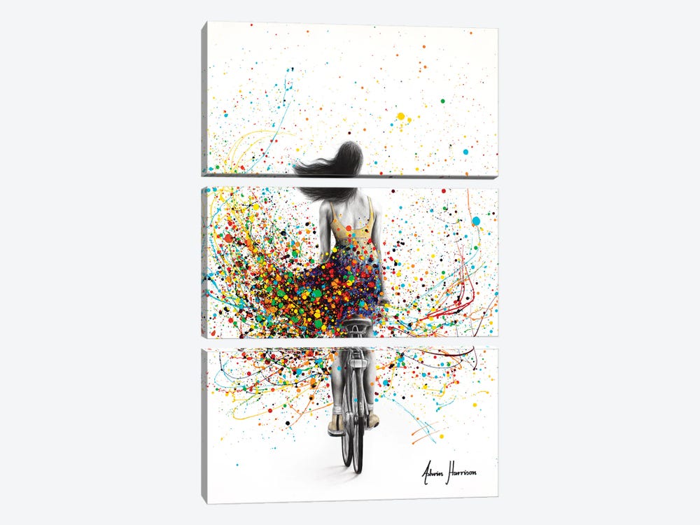City Cycle by Ashvin Harrison 3-piece Art Print