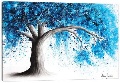 Ocean Energy Tree Canvas Art Print - Hyper-Realistic & Detailed Drawings
