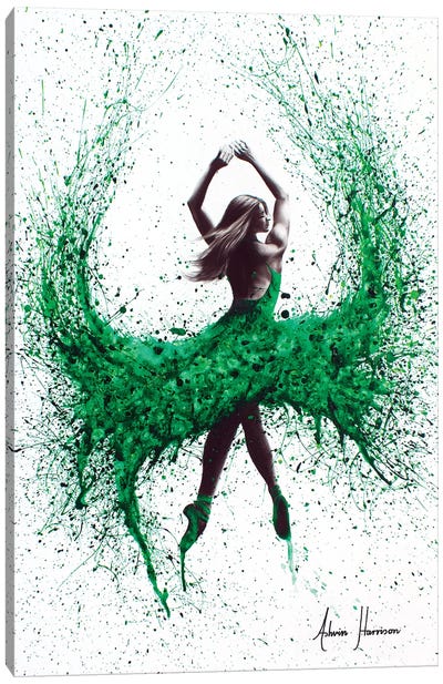 An Emerald Love Canvas Art Print - Ballet Art