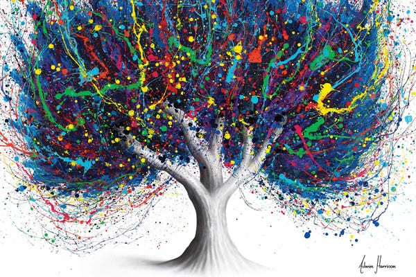 Hyper-Realistic & Detailed Drawings: Wild Party Tree by Ashvin Harrison