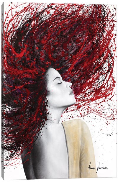 Scarlet Shine Canvas Art Print - Women's Top & Blouse Art