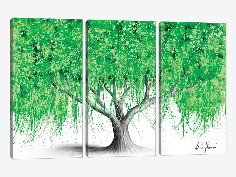 Waterside Willow Tree by Ashvin Harrison 3-piece Canvas Print