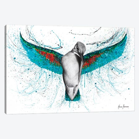 The Kingfisher Canvas Print #VIN813} by Ashvin Harrison Canvas Wall Art