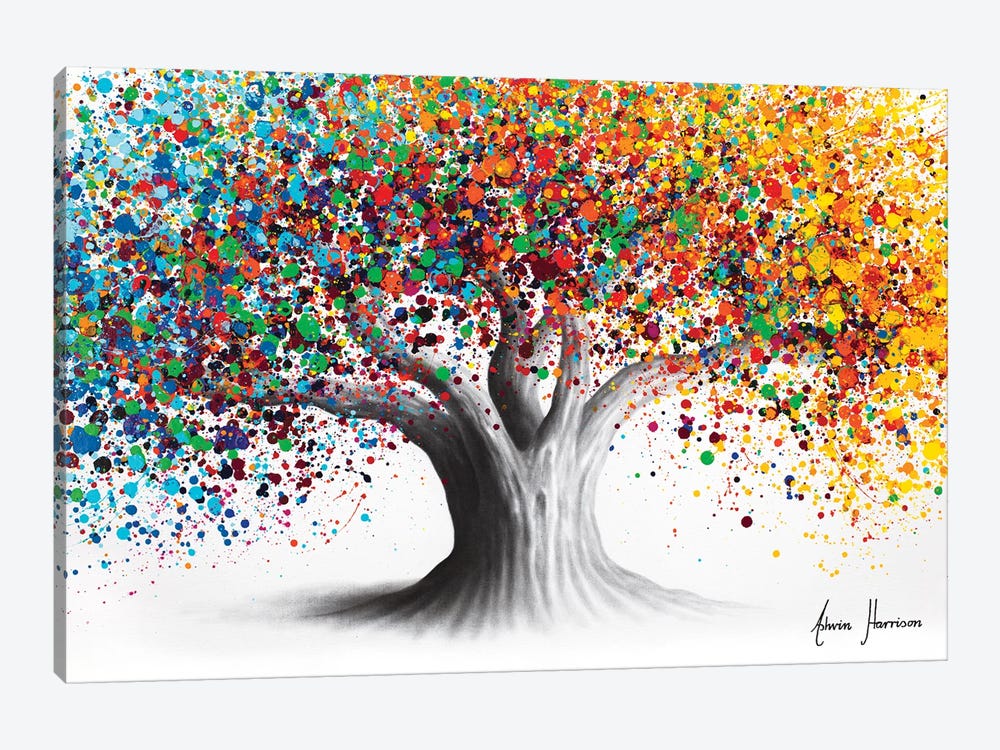 Bright Collective Tree 1-piece Canvas Art