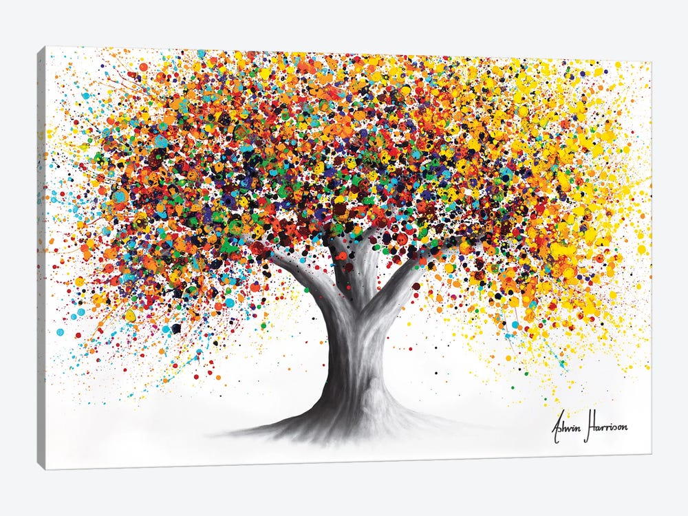 Sunshine Spirit Tree by Ashvin Harrison 1-piece Canvas Art