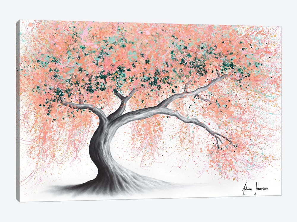 Sunny Peach Tree by Ashvin Harrison 1-piece Canvas Wall Art