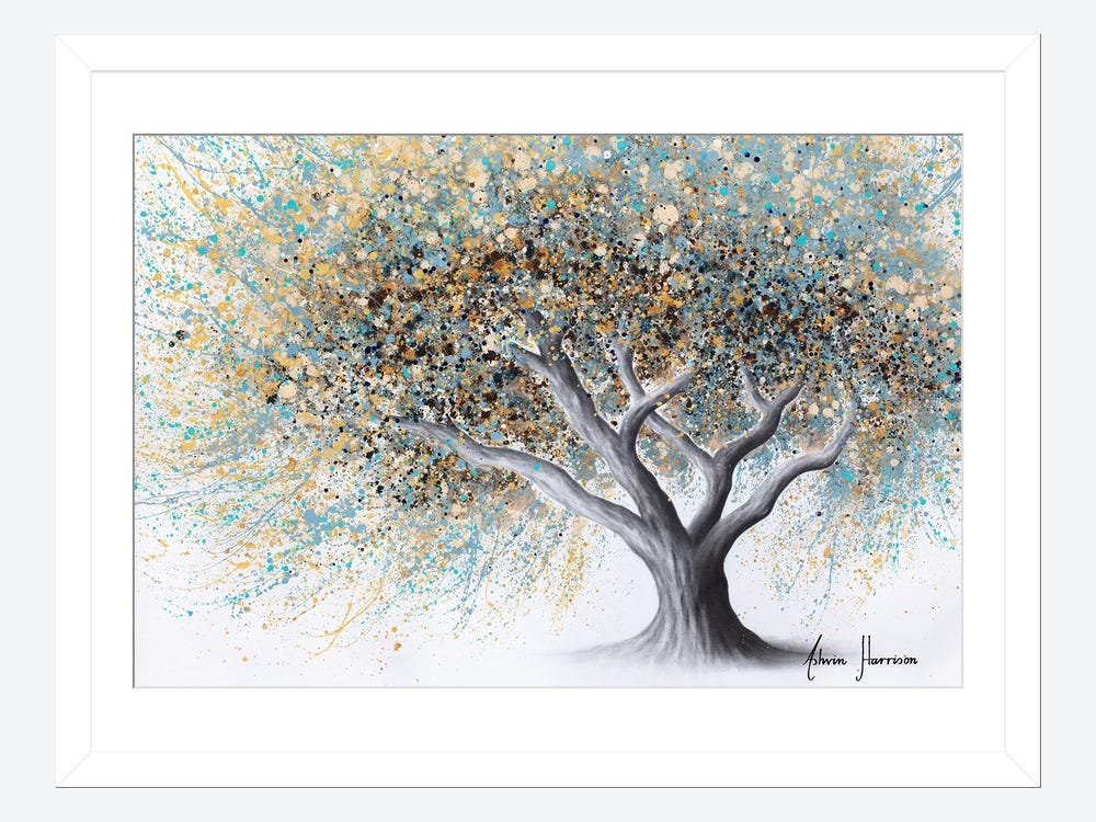 Diamond Painting Moonlight Tree Life 003, Full Image - Painting