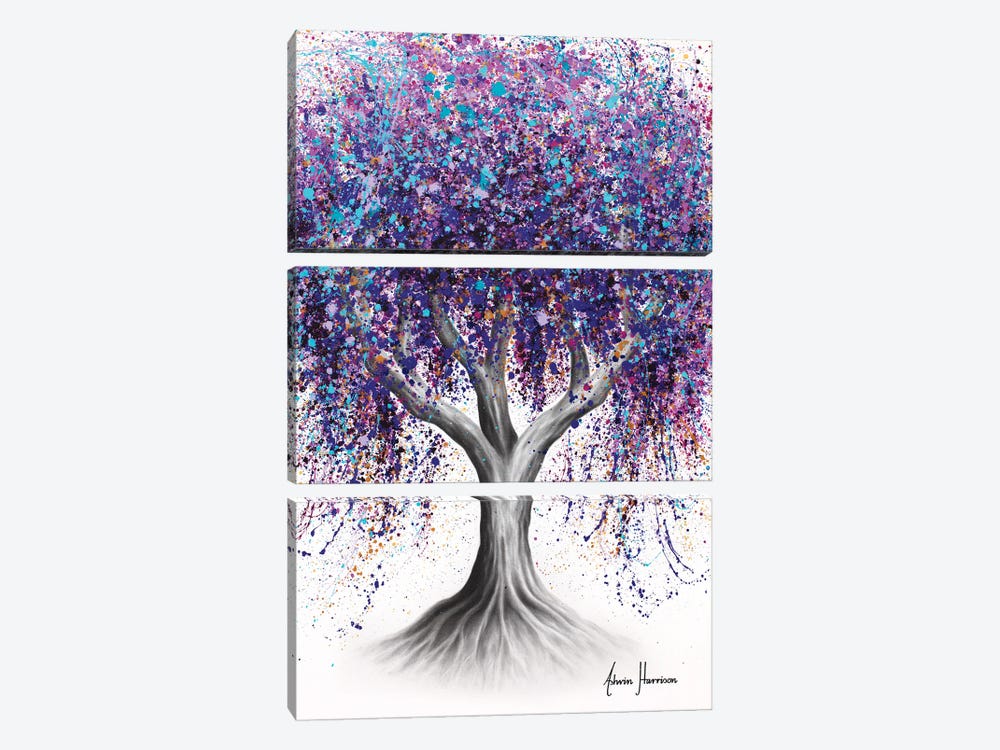 Vineyard View Tree by Ashvin Harrison 3-piece Canvas Print