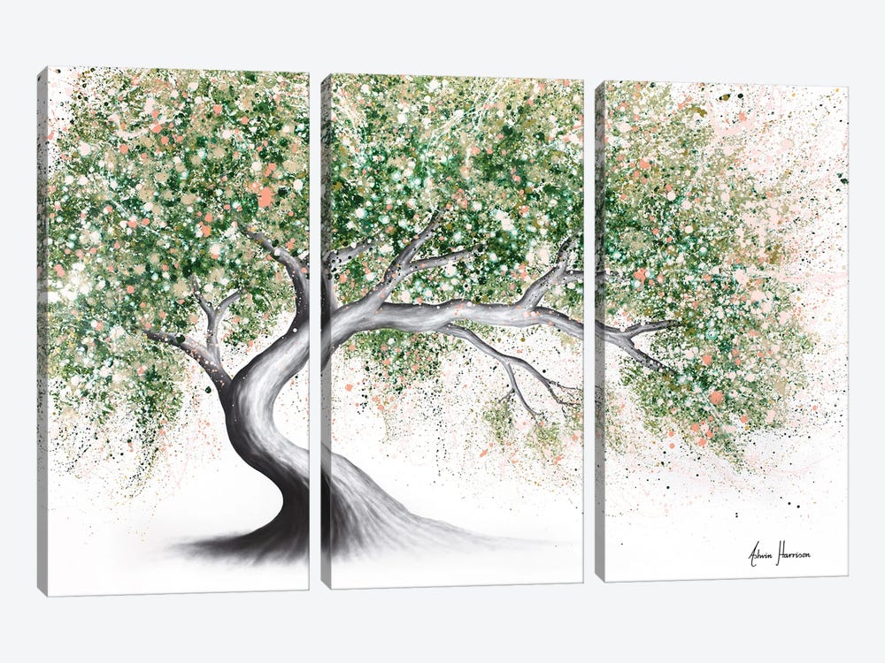Field Blossom Tree 3-piece Canvas Art Print
