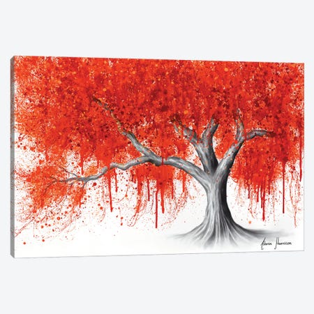 The Fire Reflection Tree Canvas Print #VIN844} by Ashvin Harrison Canvas Artwork