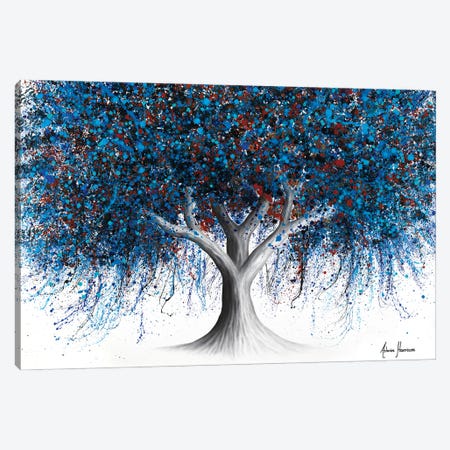 Sapphire Season Tree Canvas Print #VIN845} by Ashvin Harrison Canvas Art