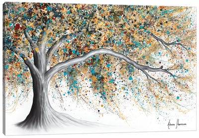 Western Breeze Tree Canvas Art Print - 3-Piece Tree Art