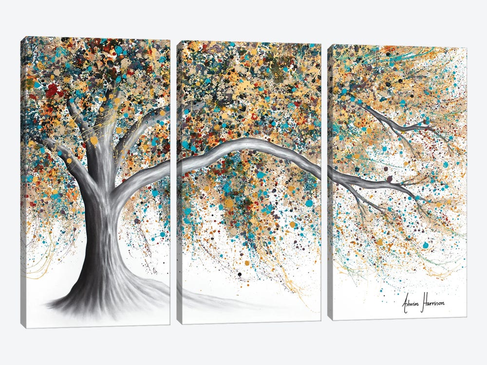 Western Breeze Tree by Ashvin Harrison 3-piece Canvas Art Print