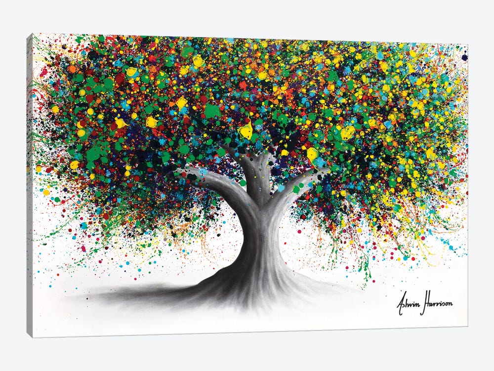 Floral Peace Tree by Ashvin Harrison 1-piece Art Print