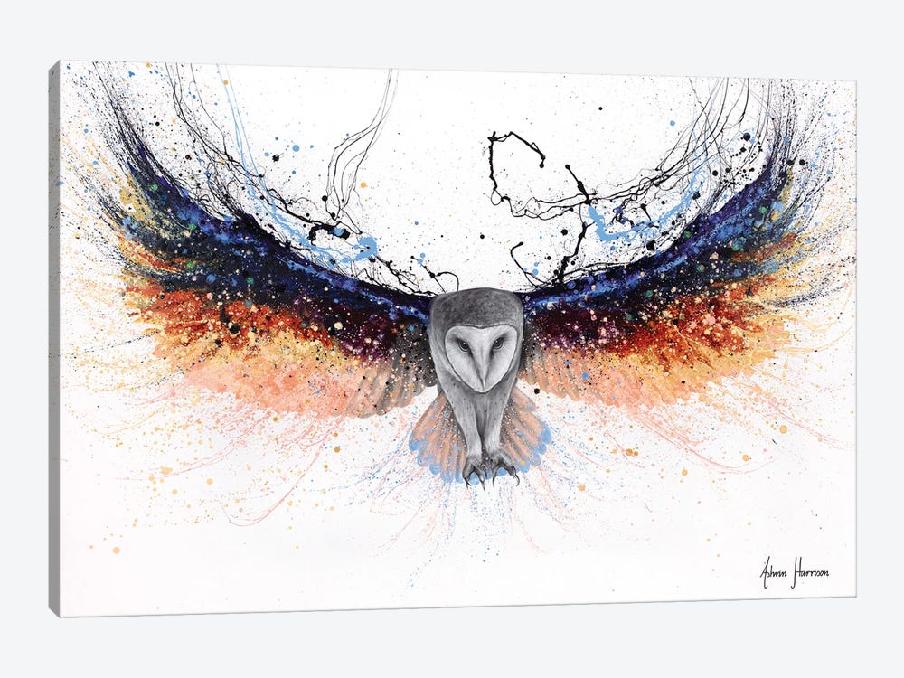 Omnipotent Owl by Ashvin Harrison 1-piece Canvas Print