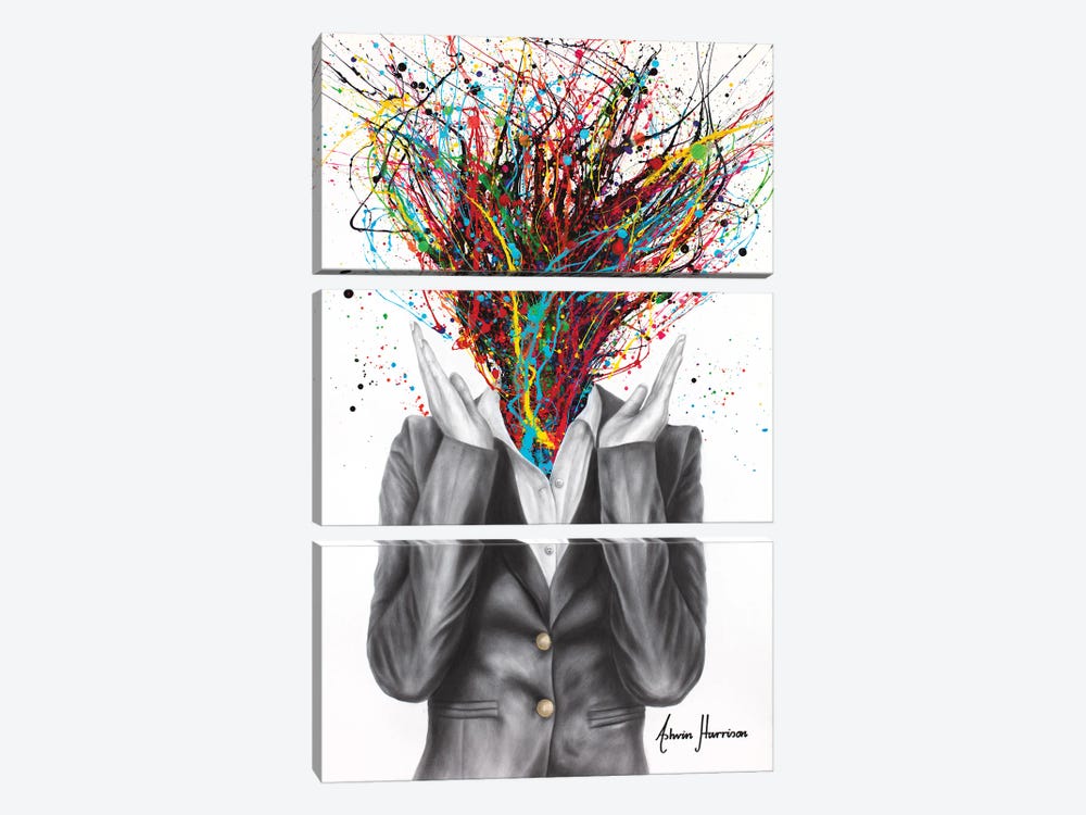 Realisation Of Everything by Ashvin Harrison 3-piece Canvas Wall Art