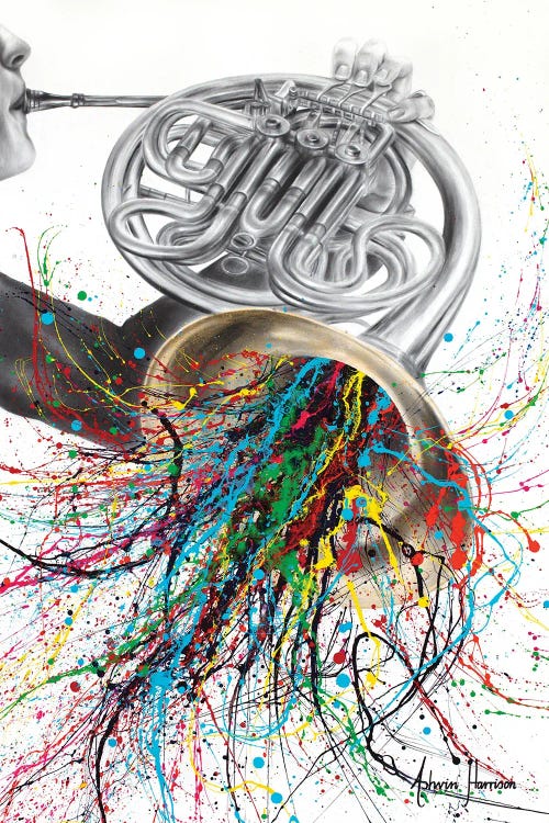 The French Horn Solo by Ashvin Harrison wall art