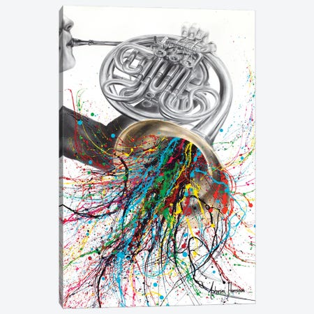 The French Horn Solo Canvas Print #VIN874} by Ashvin Harrison Canvas Print